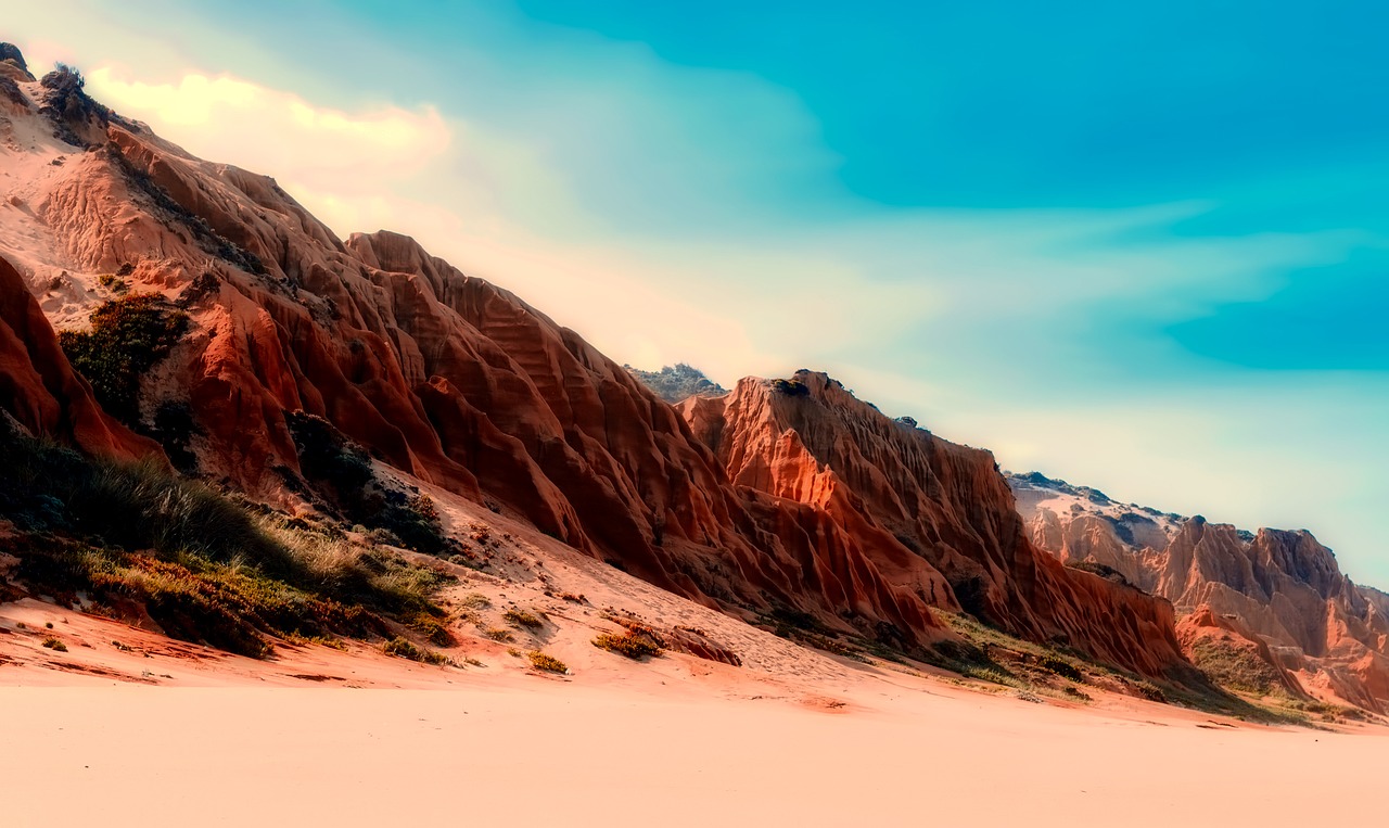 Image - portugal mountains landscape beach