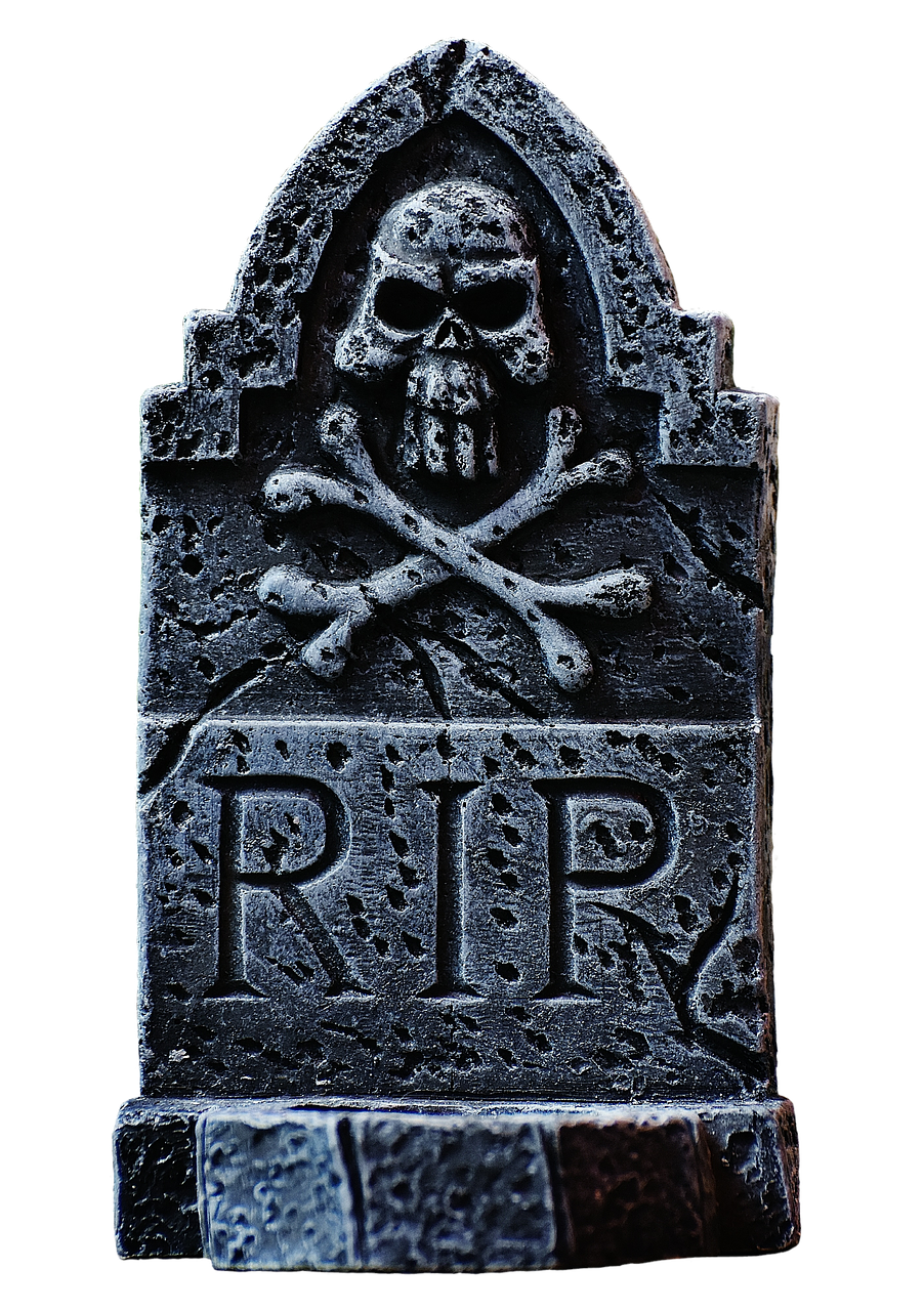 Image - halloween tombstone grey