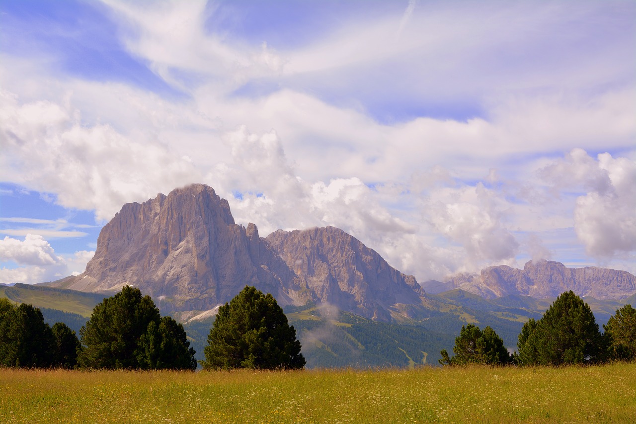 Image - dolomites mountain prato trees