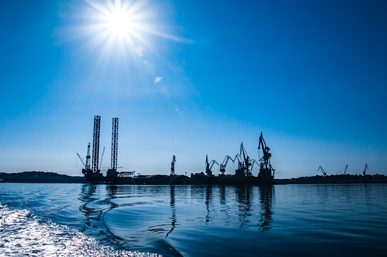 Image - sea shipyard blue on lake