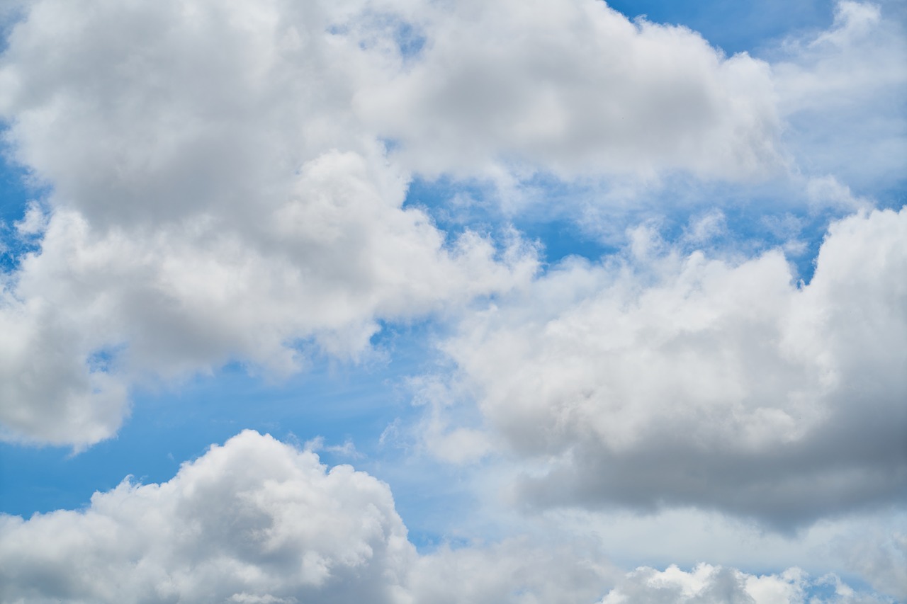Image - cloud blue sky clouds white