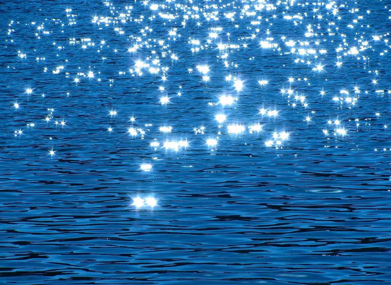 Image - sparkles water surface water aqua