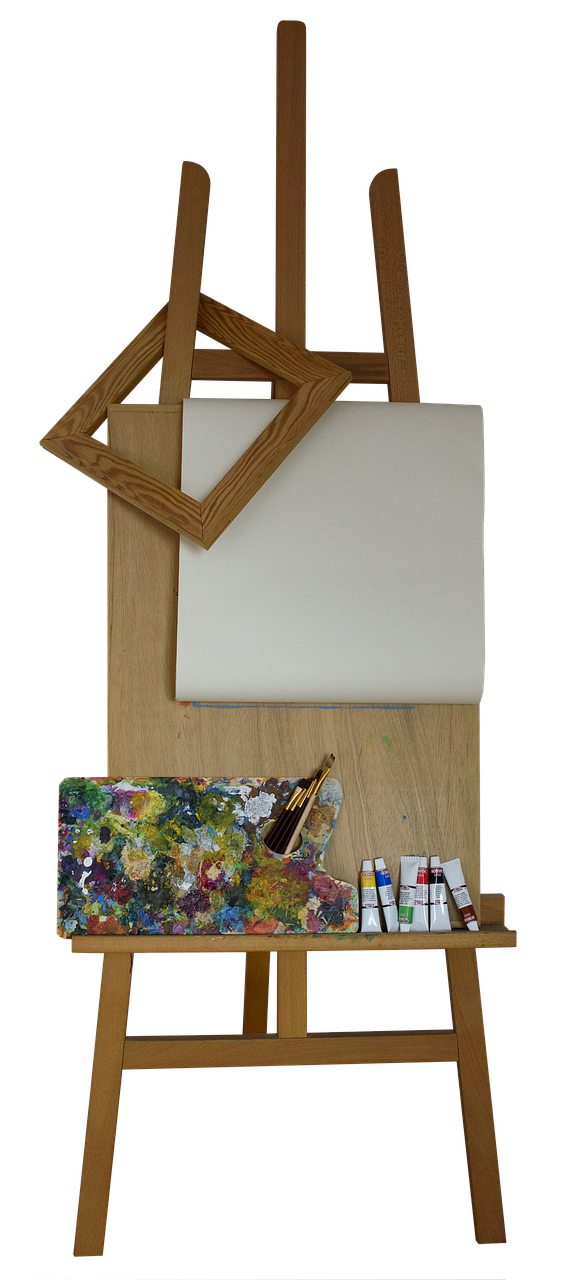 Image - stand easel frame canvas