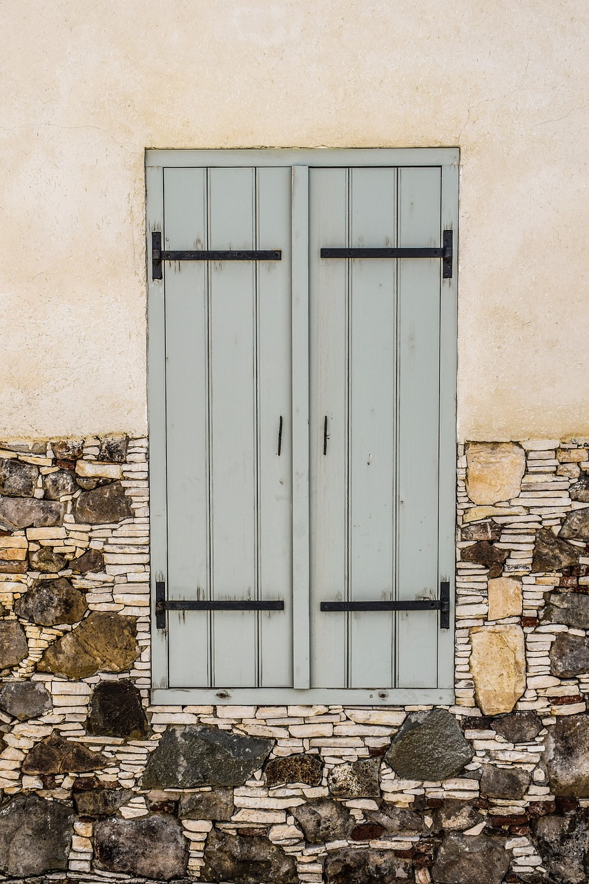 Image - window wooden wall stone