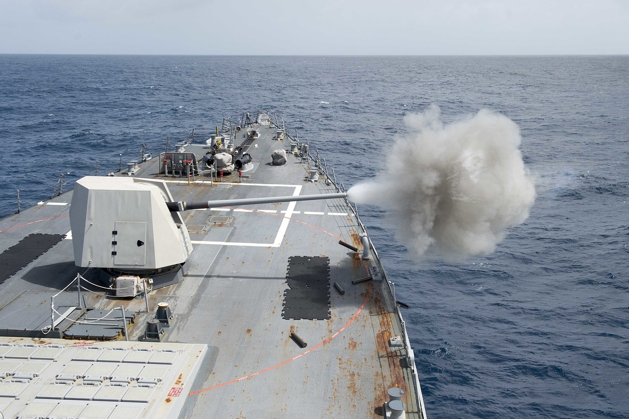 Image - mark 45 live fire exercise gun