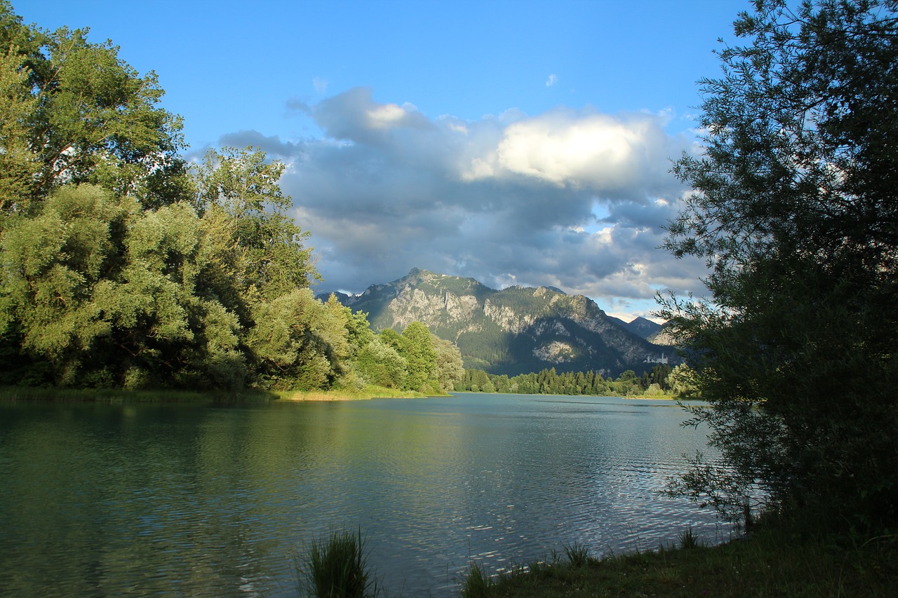 Image - landscape nature lake forggensee