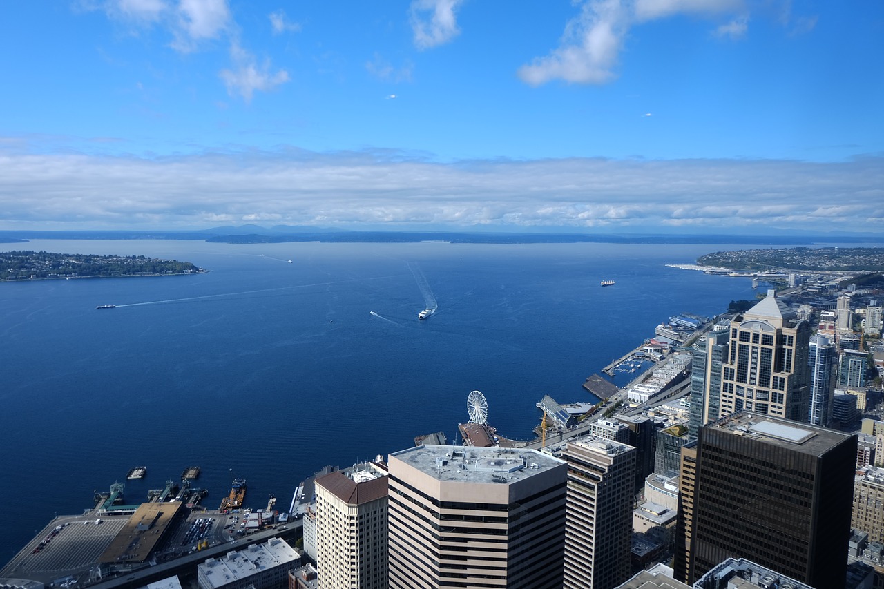 Image - marine panorama blue sky