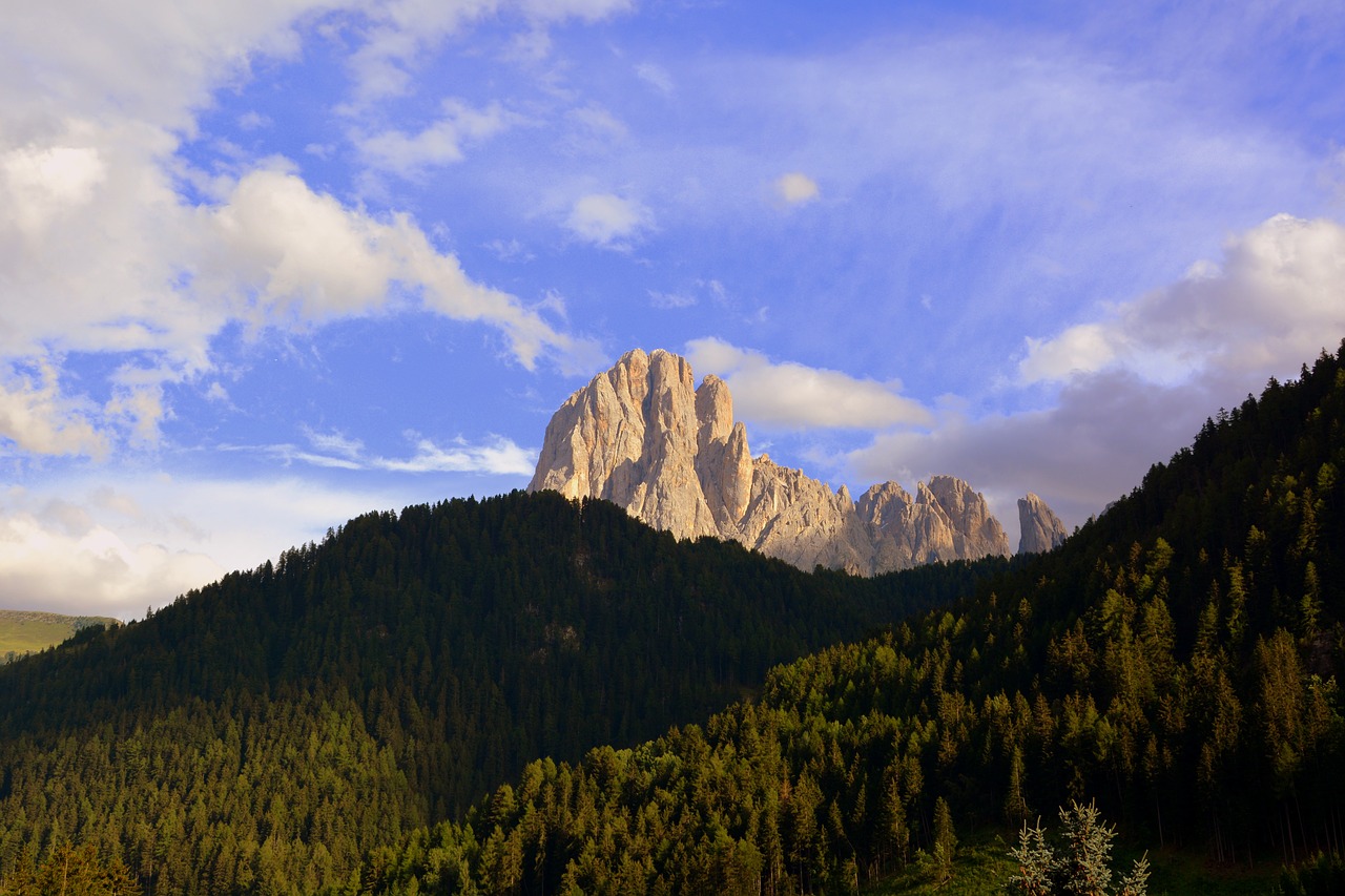 Image - dolomites sassolungo mountain sky