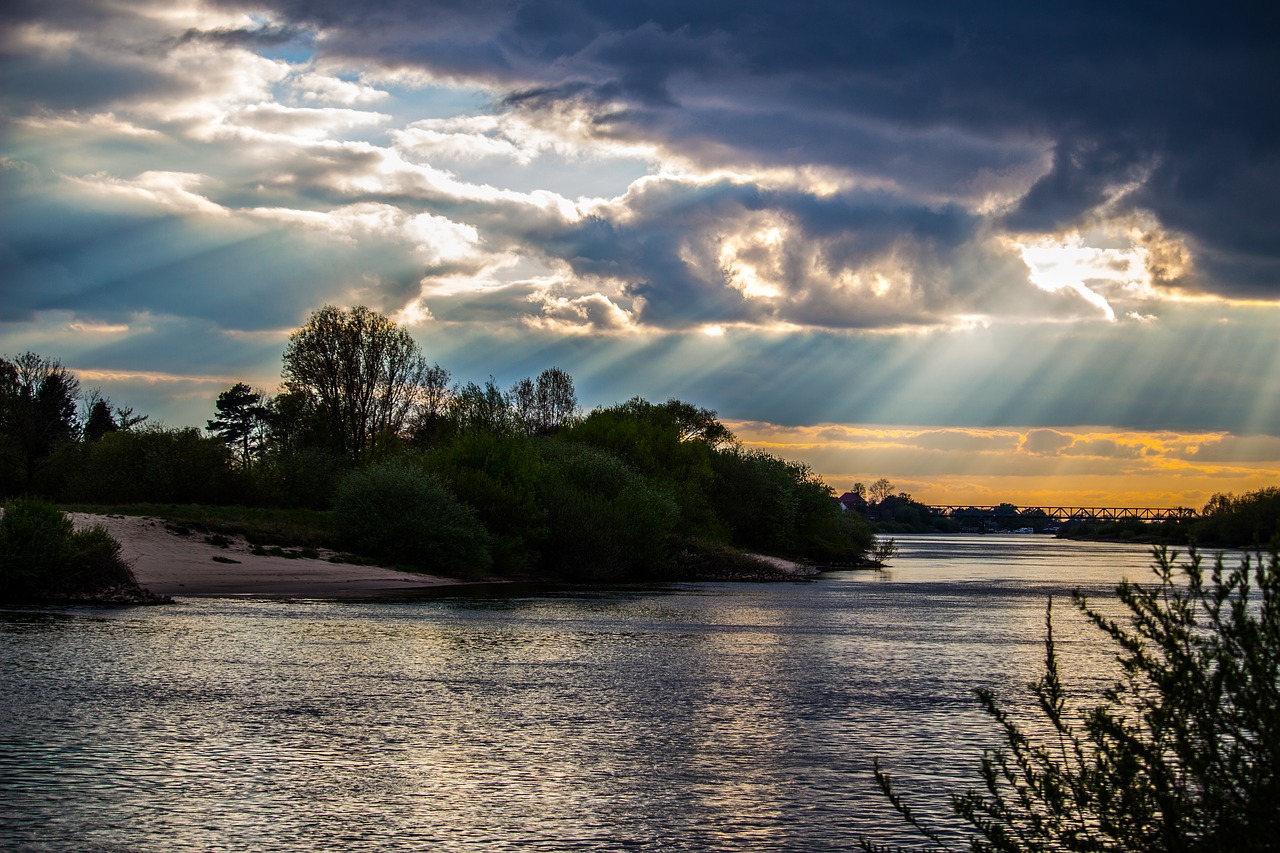 Image - weser river water northern germany