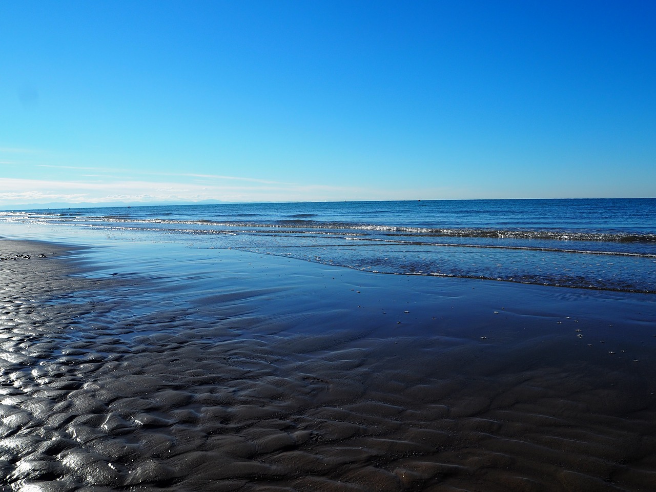 Image - ebb sea beach sunrise sand