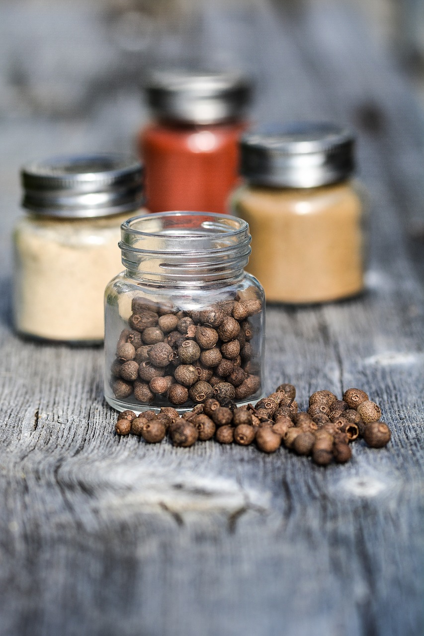 Image - spices jar kitchen cooking wooden