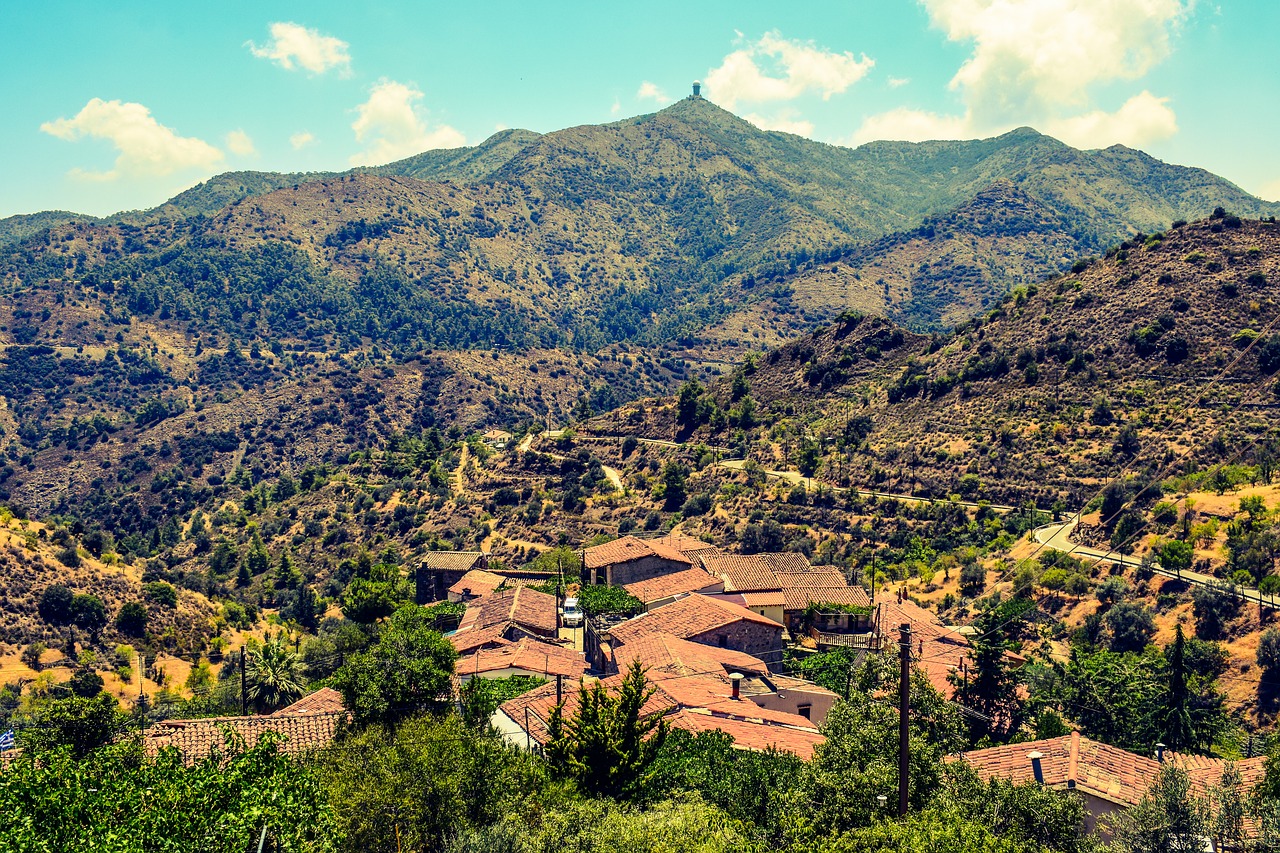 Image - cyprus lazanias village roofs