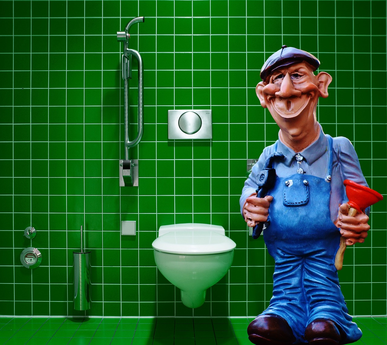 Image - plumber pömpel figure sanitary