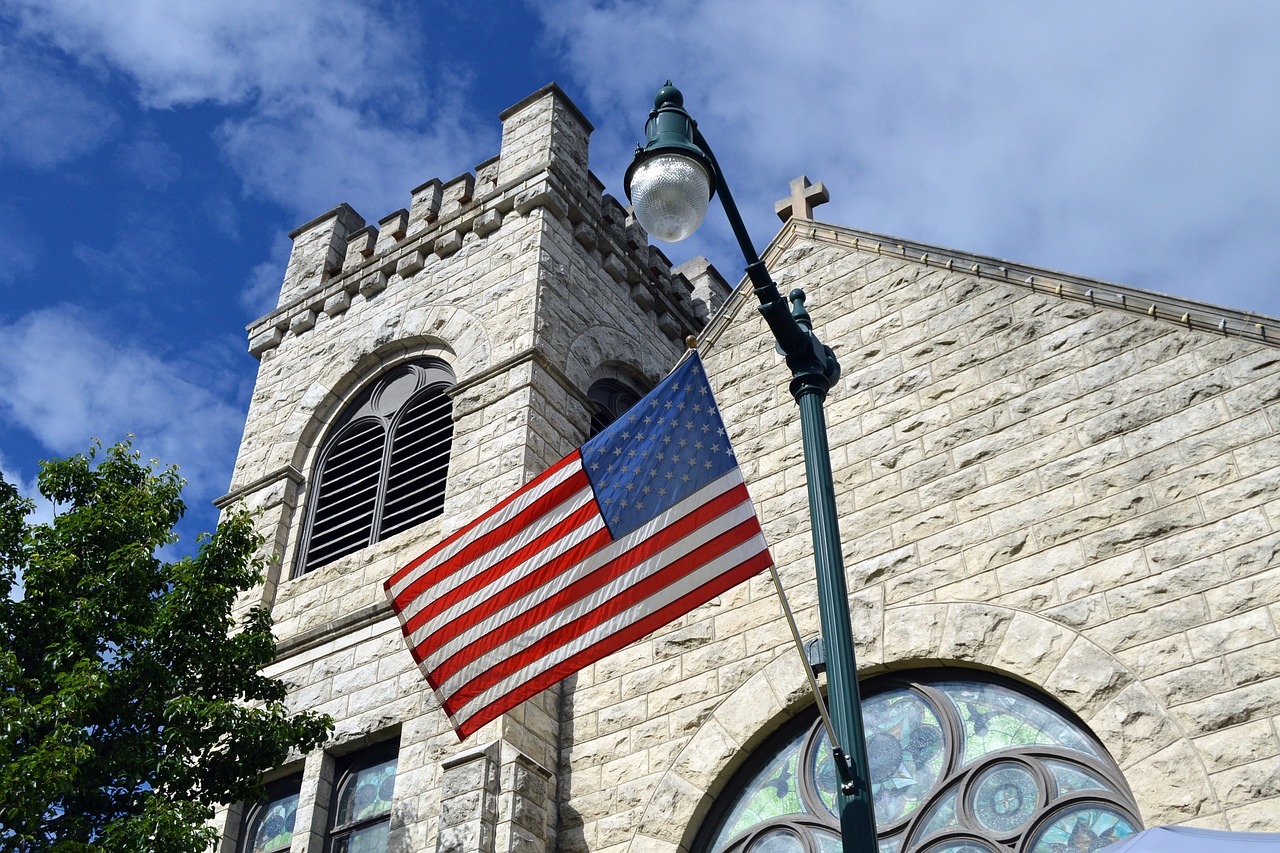 Image - american flag american flag church
