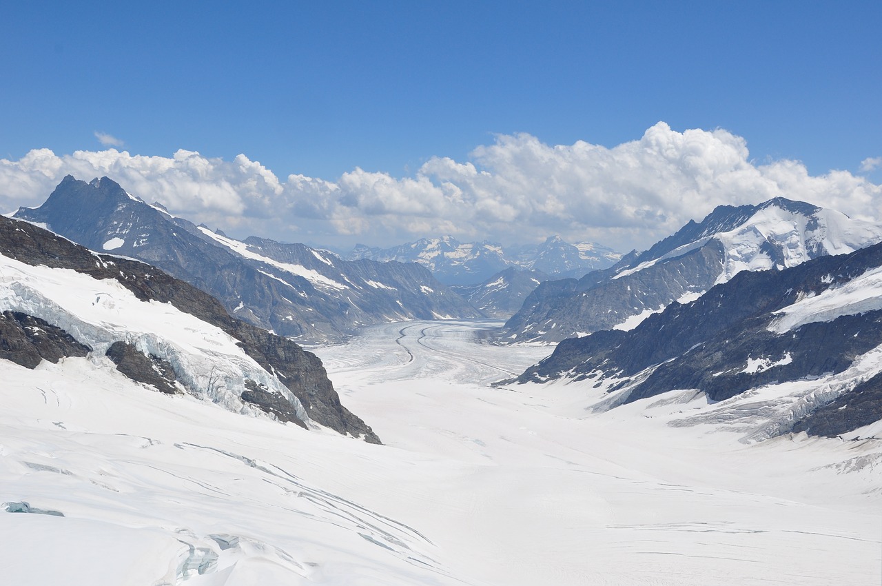 Image - switzerland aletsch glacier ice