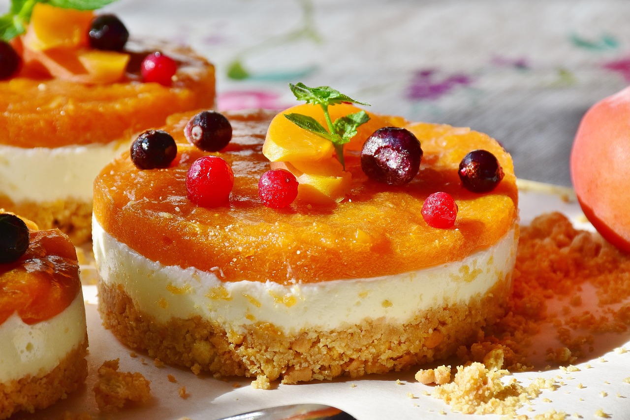 Image - quark tart apricots fruits cake