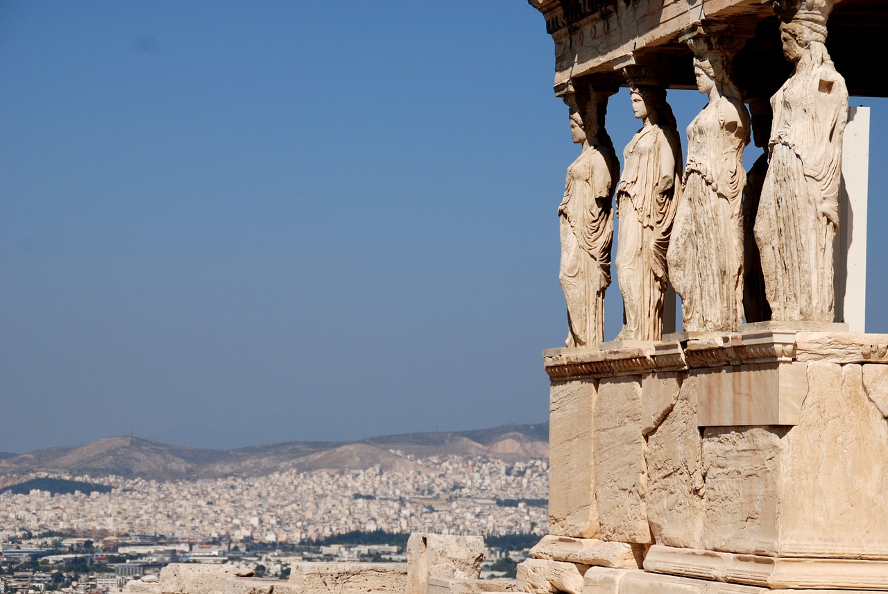 Image - greece athens column sculpture