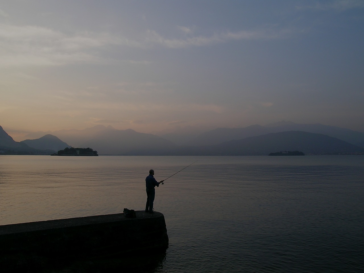 Image - fishing lake nature water rod