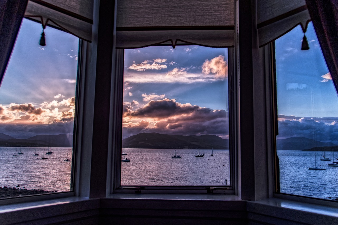 Image - clyde view scotland river panorama