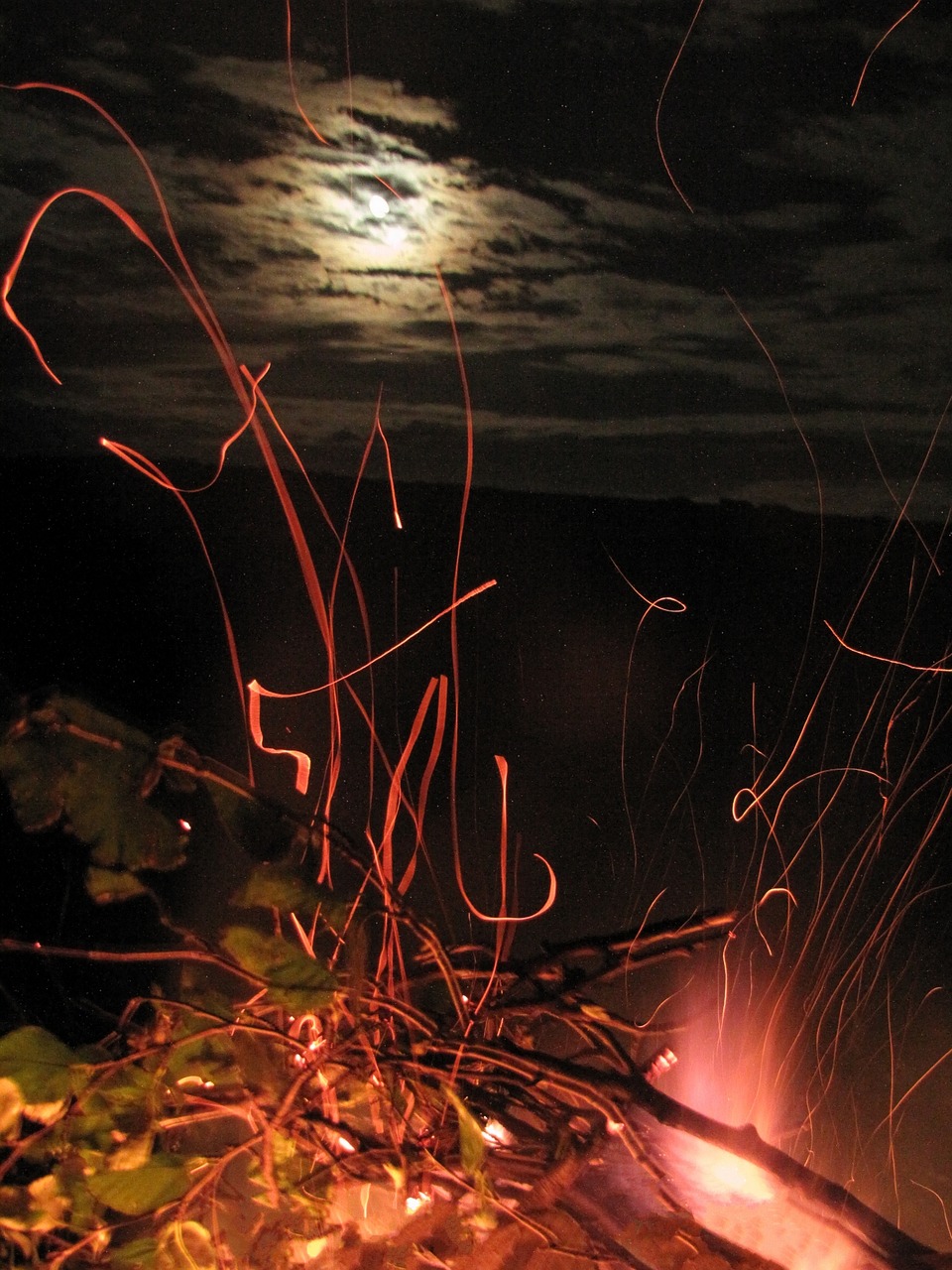 Image - koster fire spark night flame