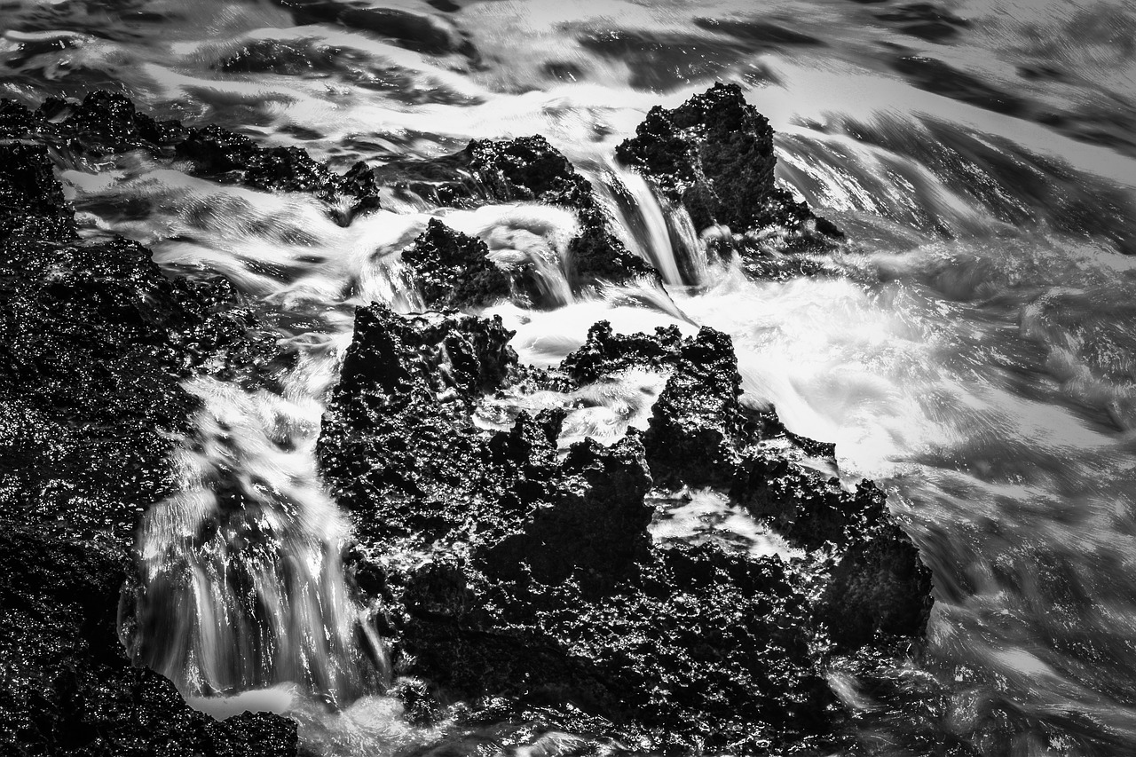 Image - rock wave water liquid nature sea