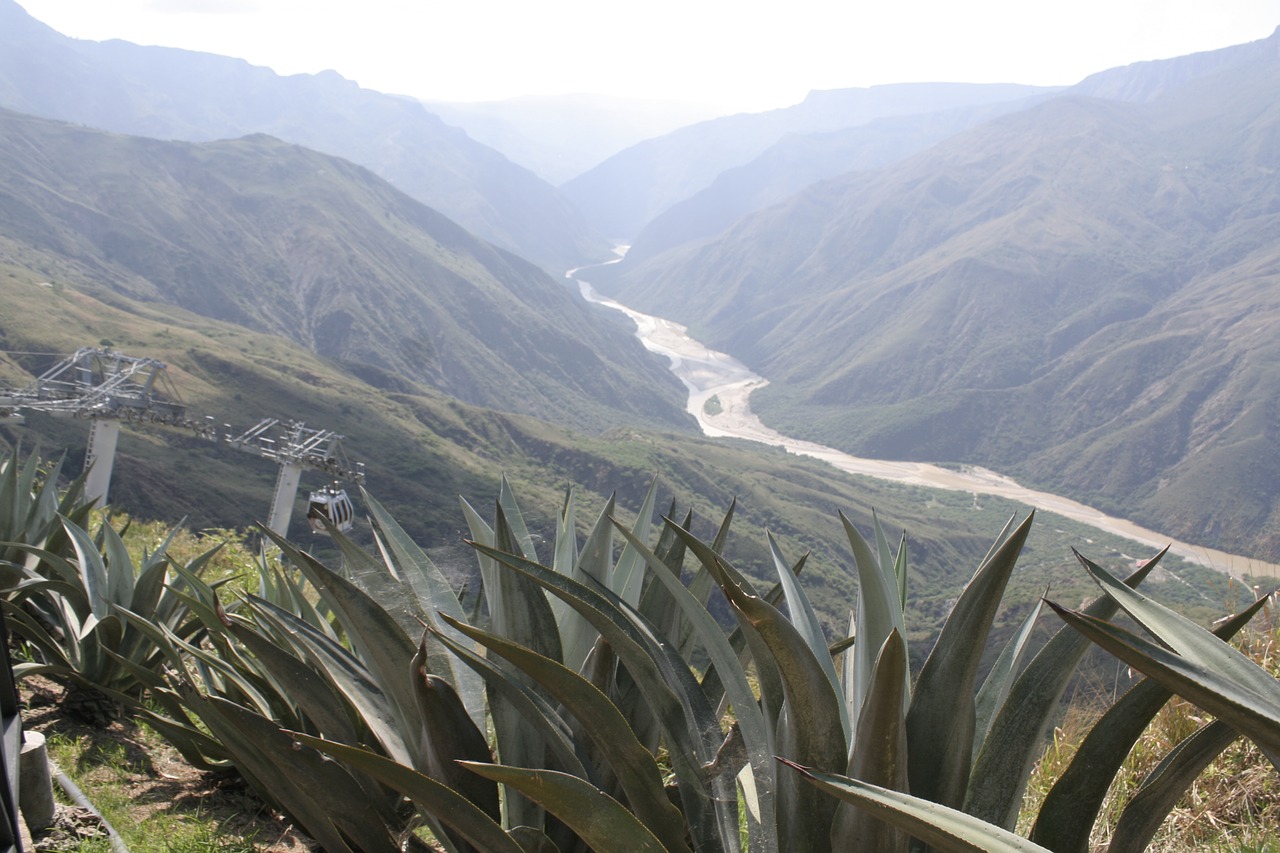 Image - mountains valley river colombia