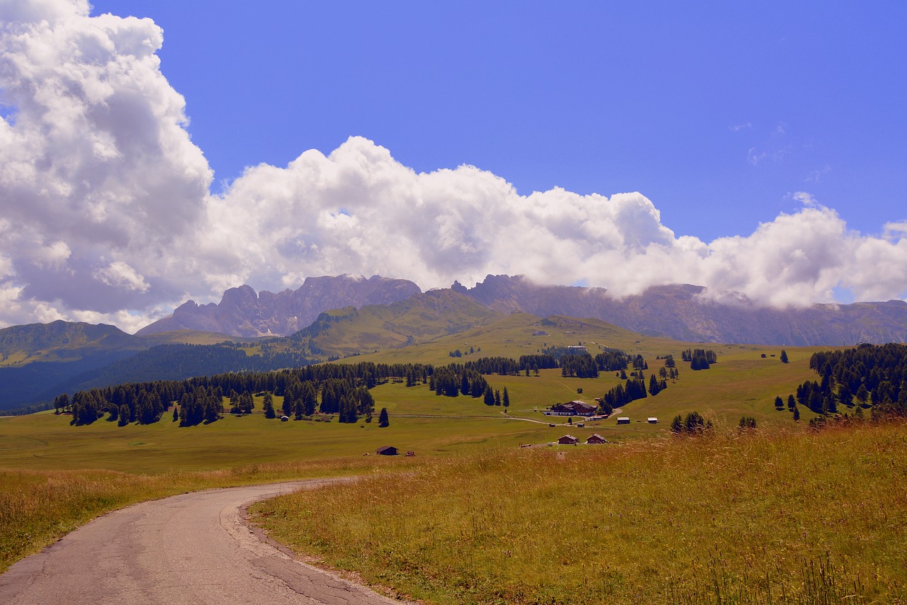 Image - road mountain prato dolomites