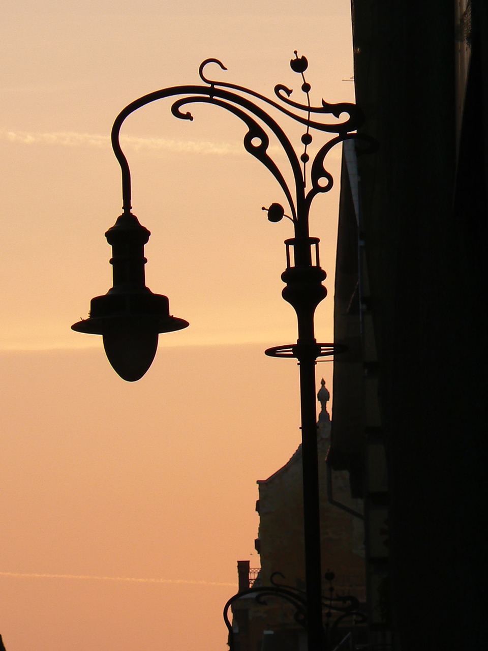 Image - budapest hungary sunset streetlamp