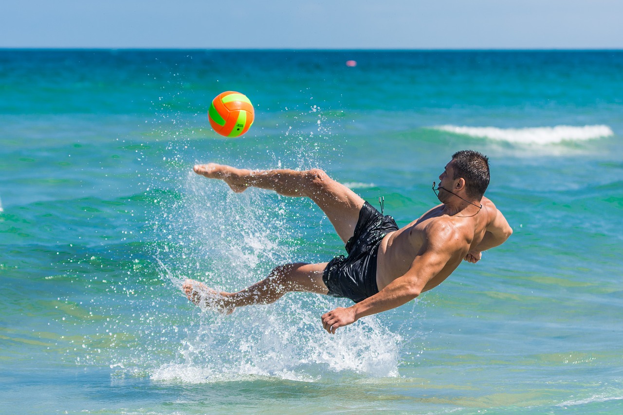 Image - beach footbal sea summer sand