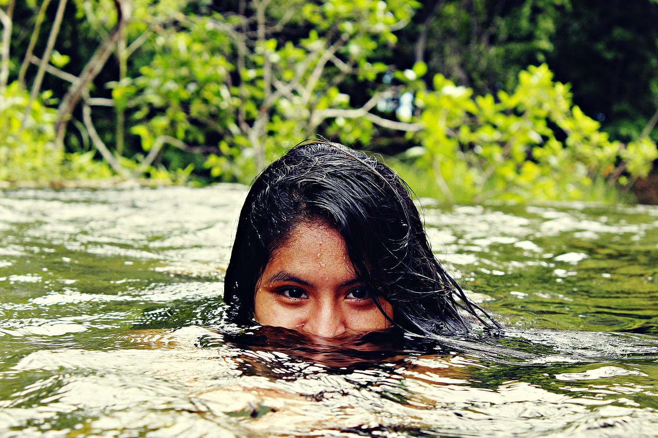 Image - river women water nature