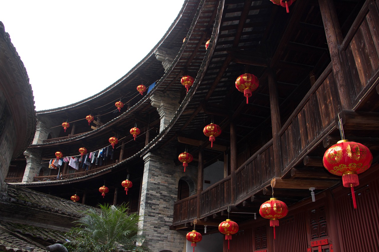 Image - fujian earth building lantern