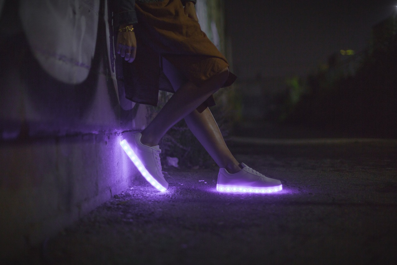 Image - led shoe footwear sneakers light