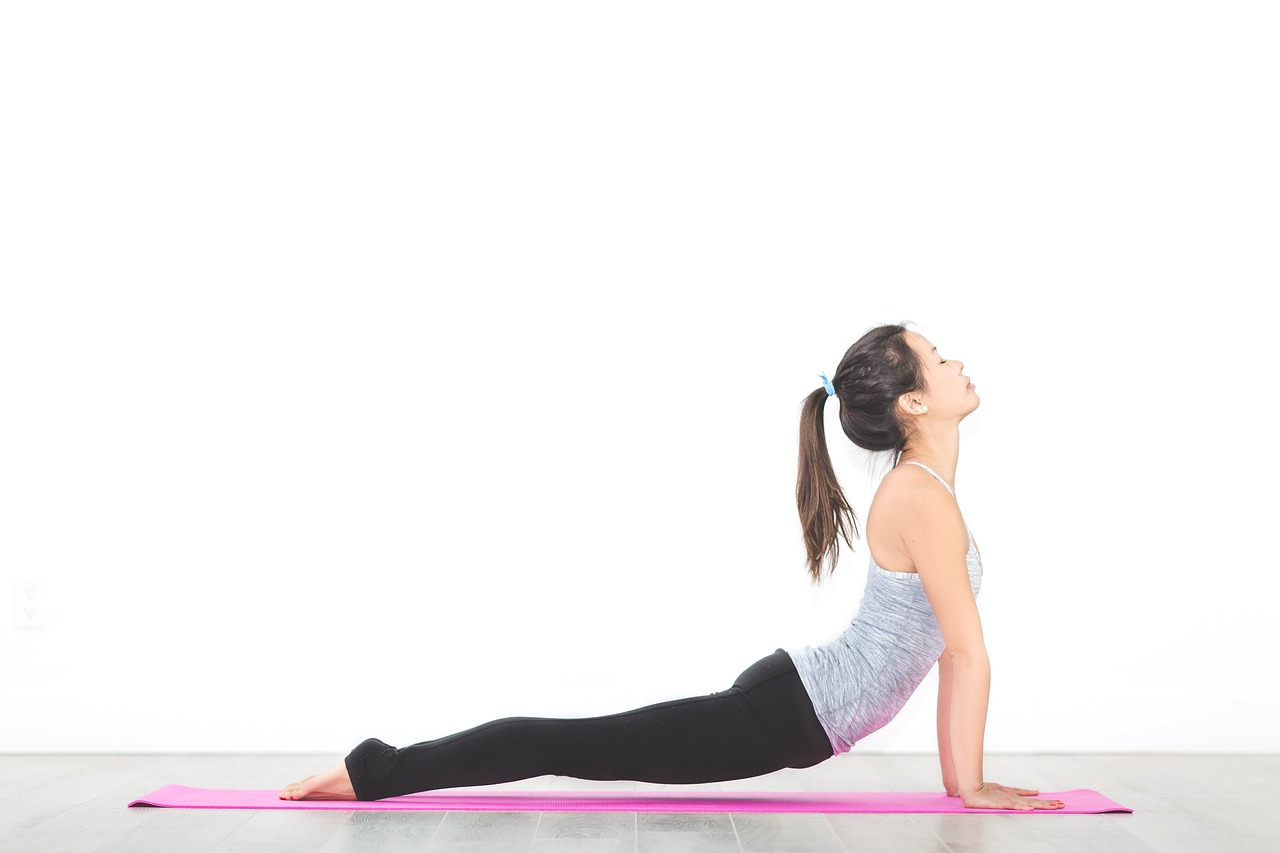 Image - people woman yoga mat meditation