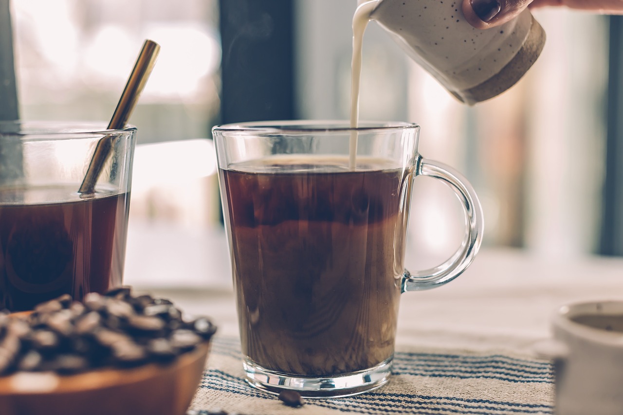 Image - coffee beans seeds glass brewed