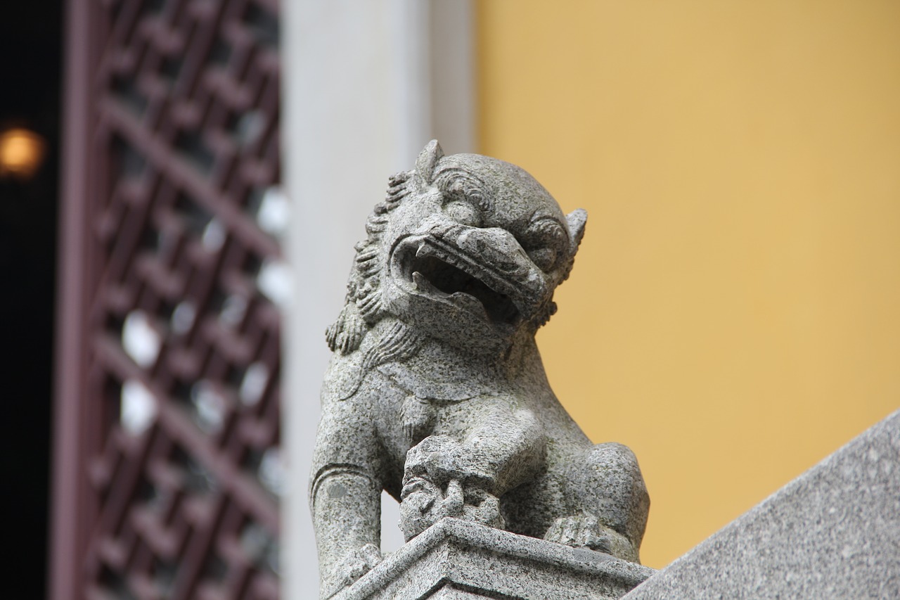 Image - stone lion cute interesting