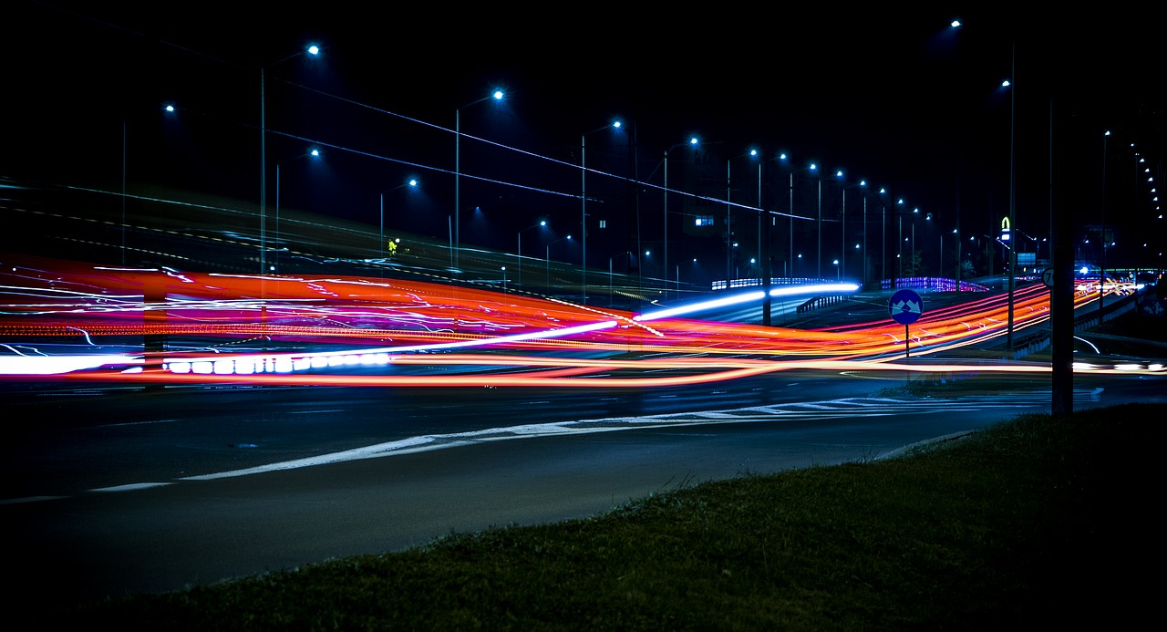 Image - architecture blur bridge evening