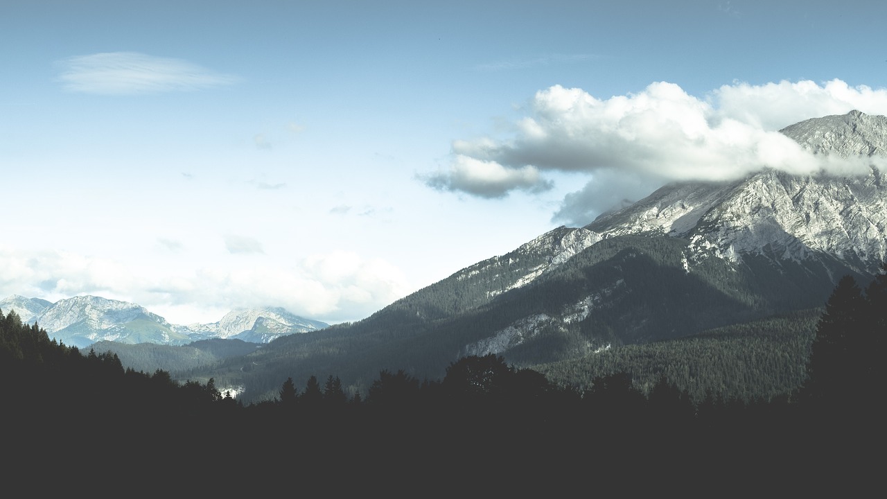 Image - dark mountain highland landscape