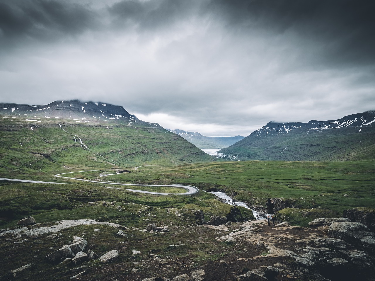 Image - mountain highland cloud sky ridge