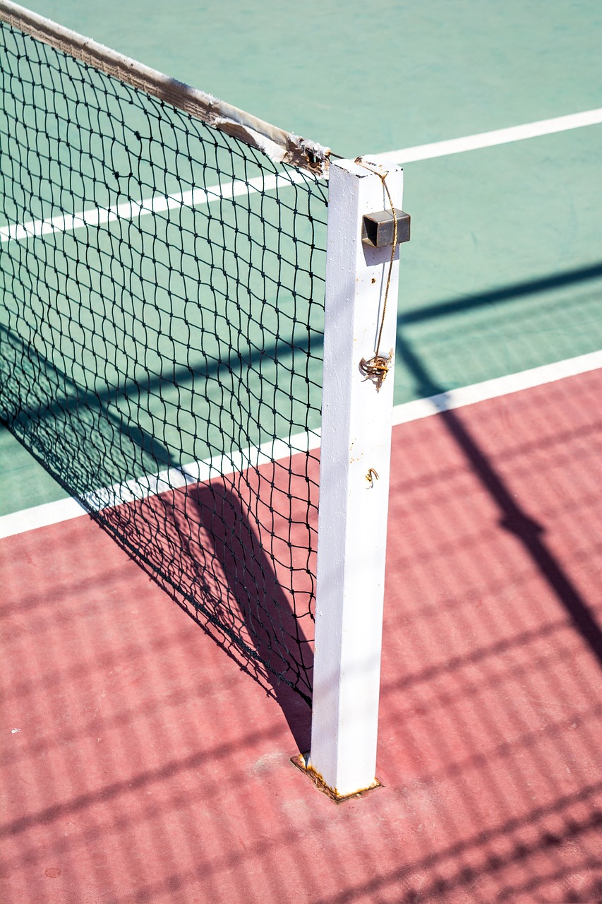 Image - tennis court sport field net