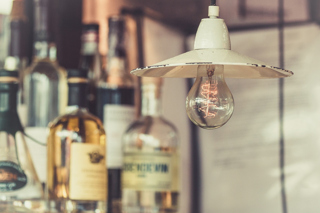 Image - bar wine display alcoholic drinks