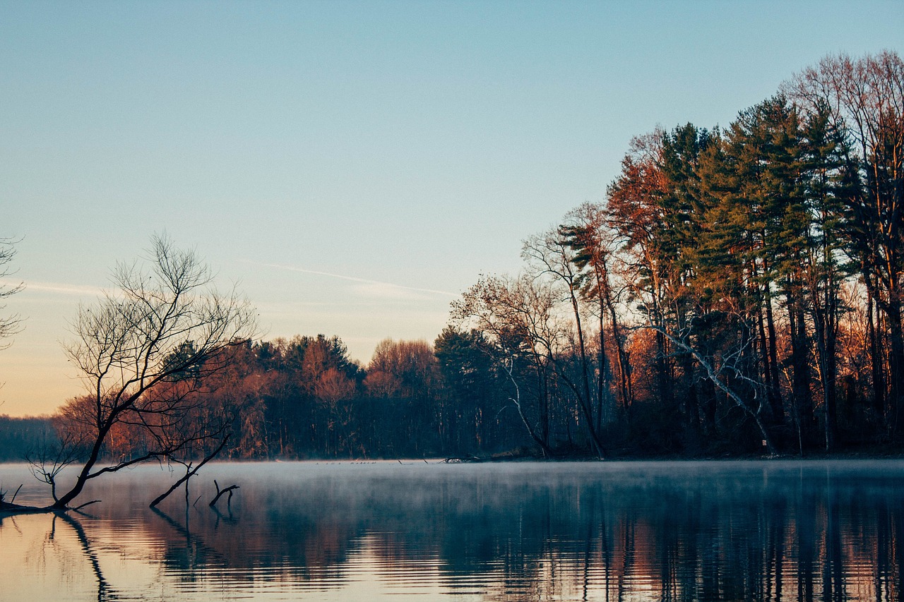 Image - sea ocean water reflection autumn