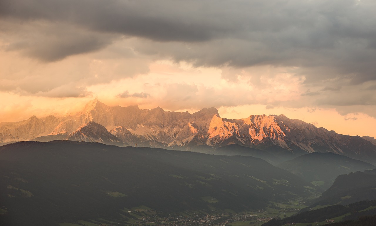 Image - mountain highland cloudy sky