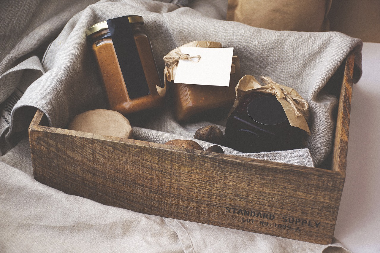 Image - wooden box storage cloth food