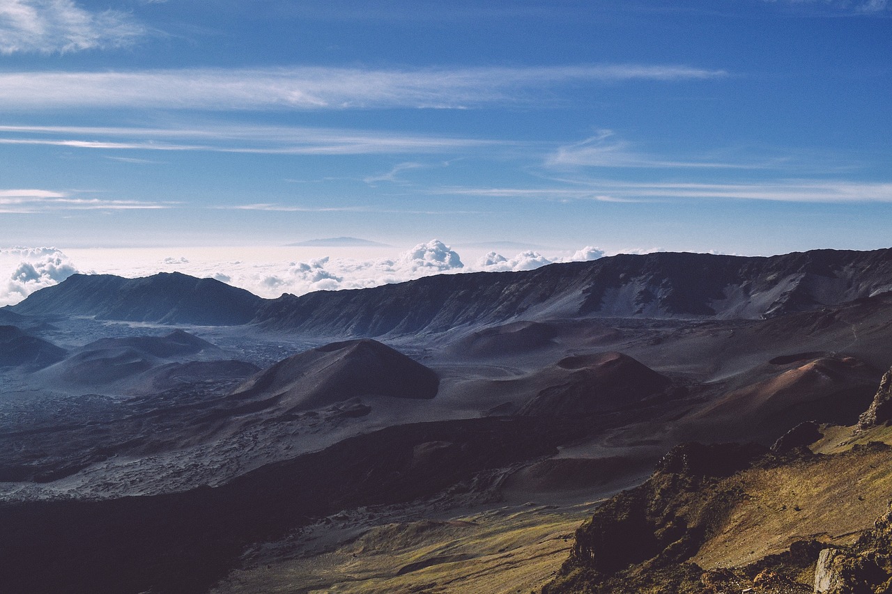 Image - mountain highland cloudy blue sky