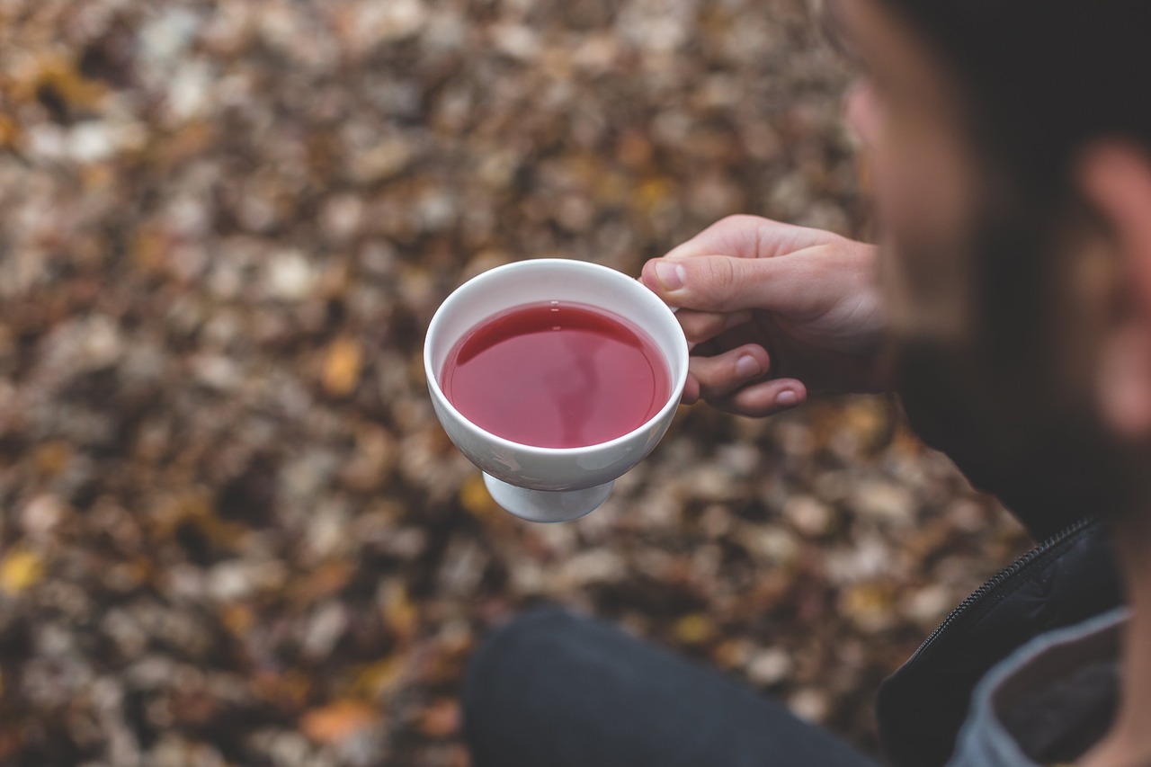 Image - outdoor leaf fall autumn tea