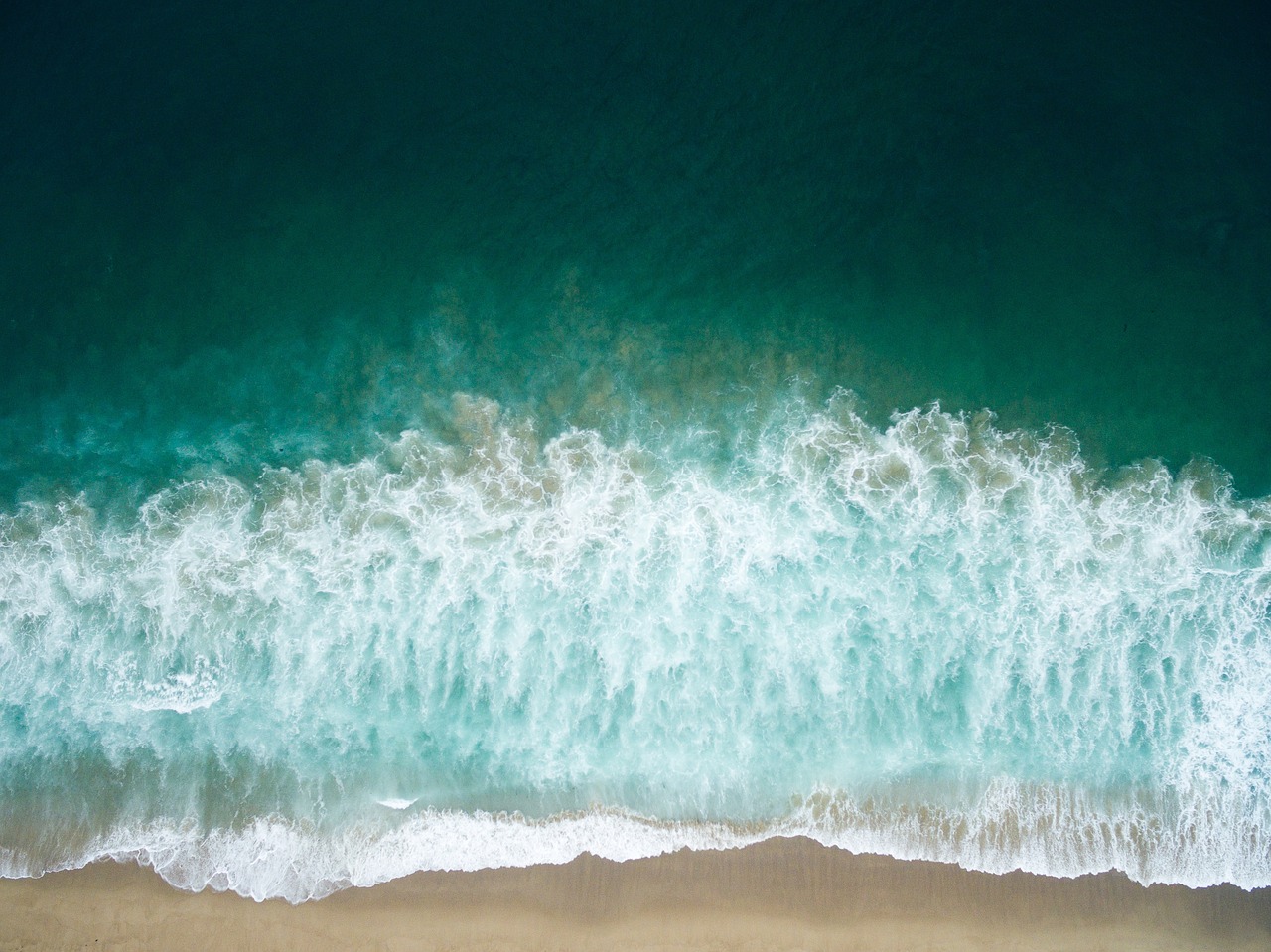 Image - sea ocean blue water waves nature