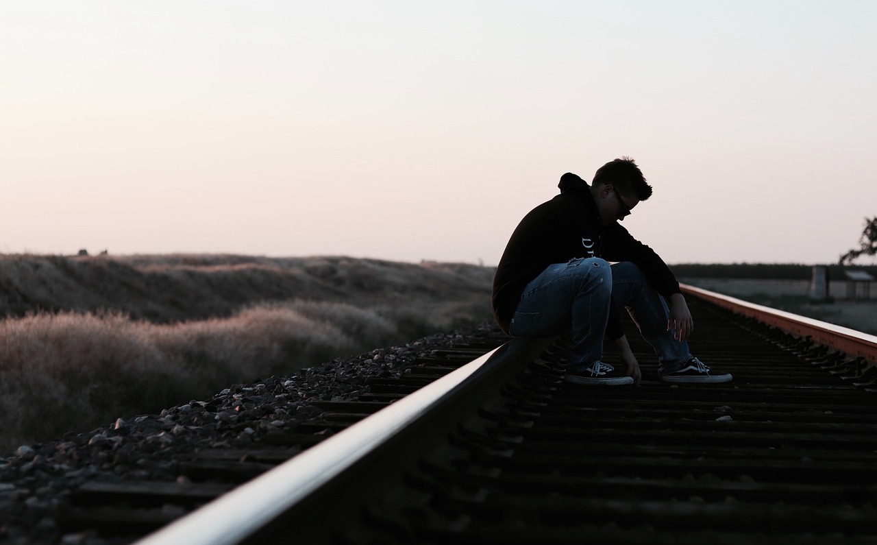 Image - railway track outdoor travel view