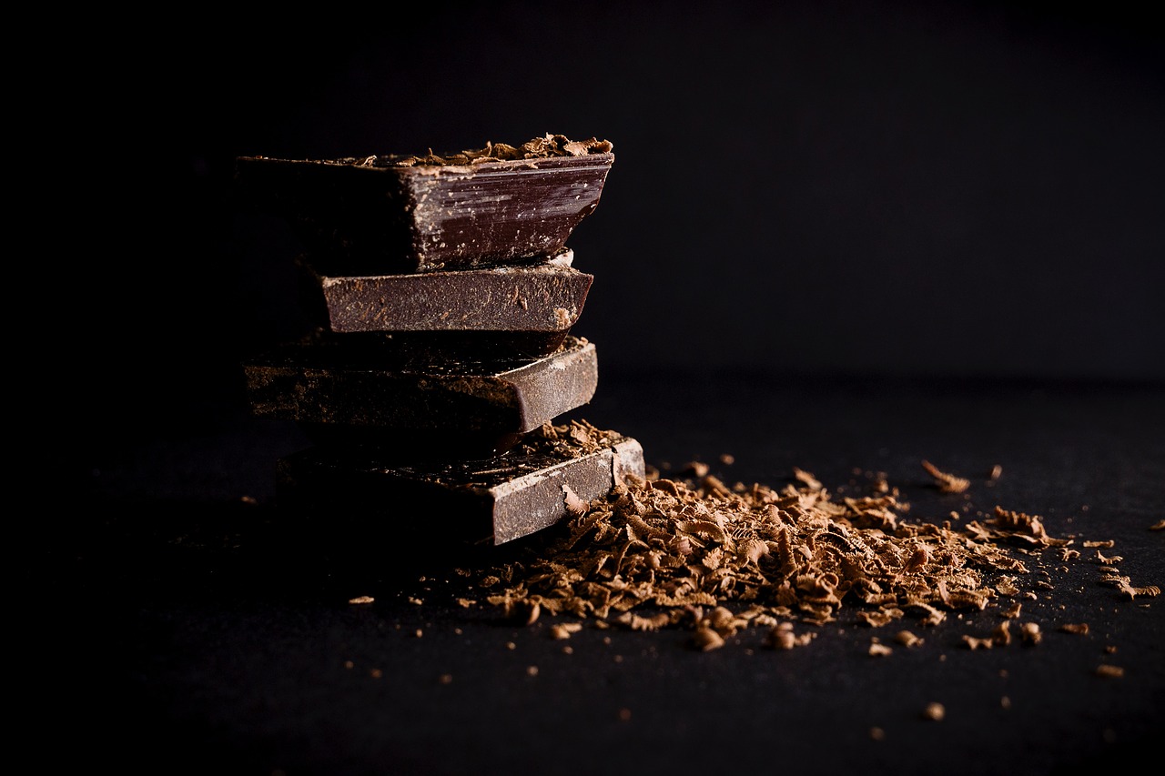 Image - dark chocolate bar food