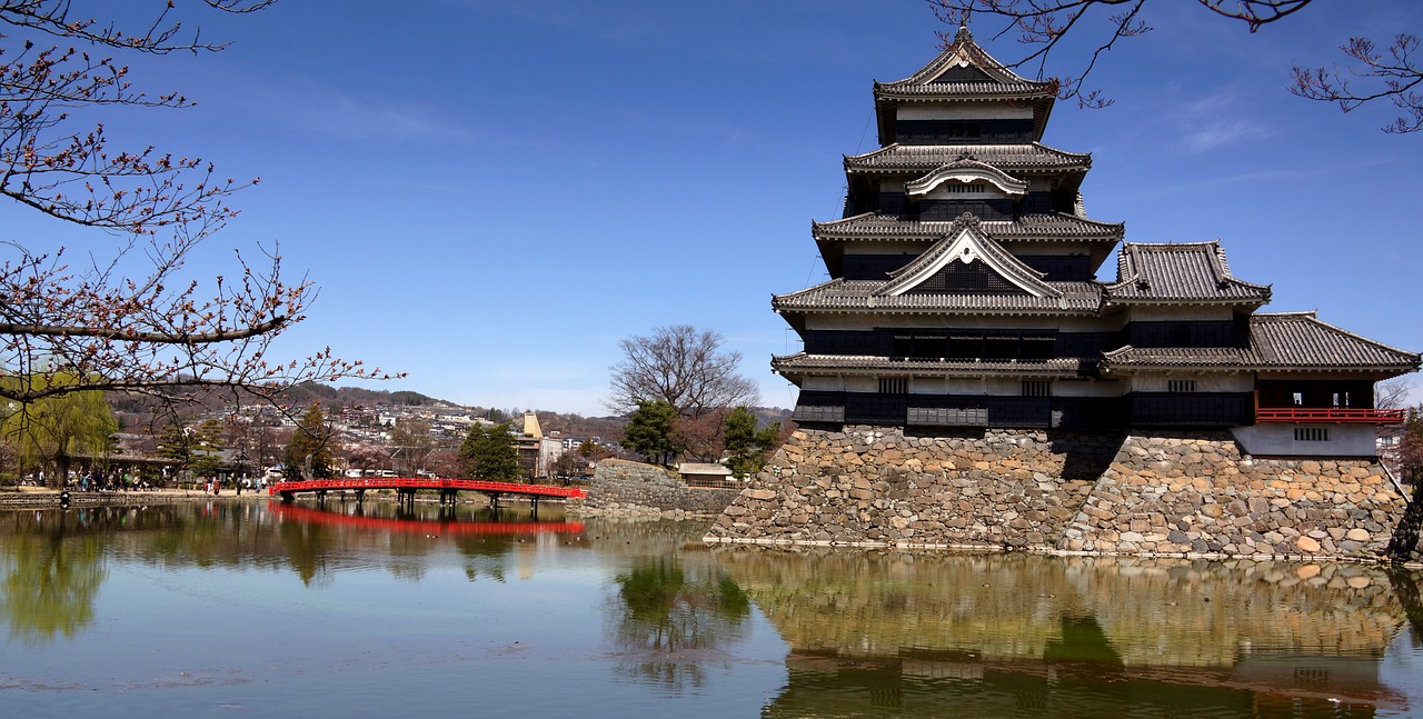 Image - lake bridge tower scenic landscape
