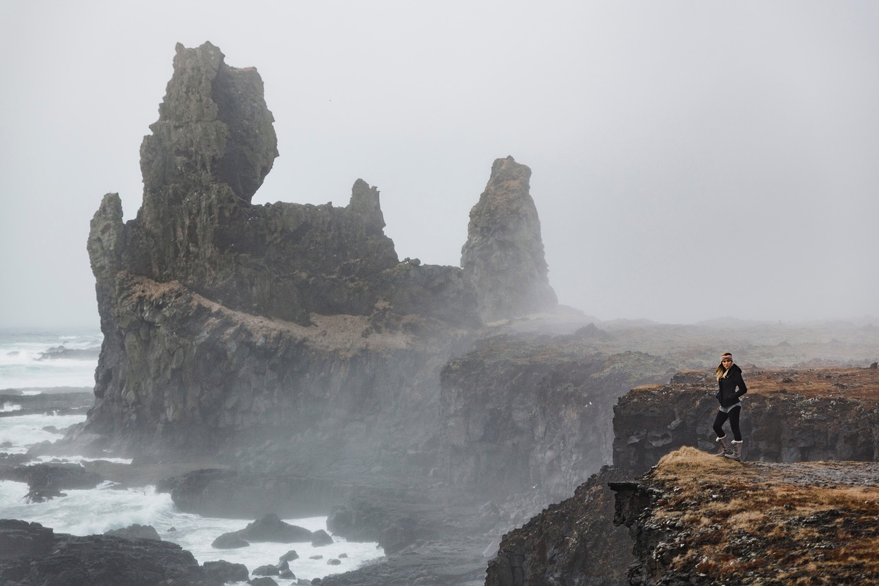 Image - rocks cliff hill landscape sea